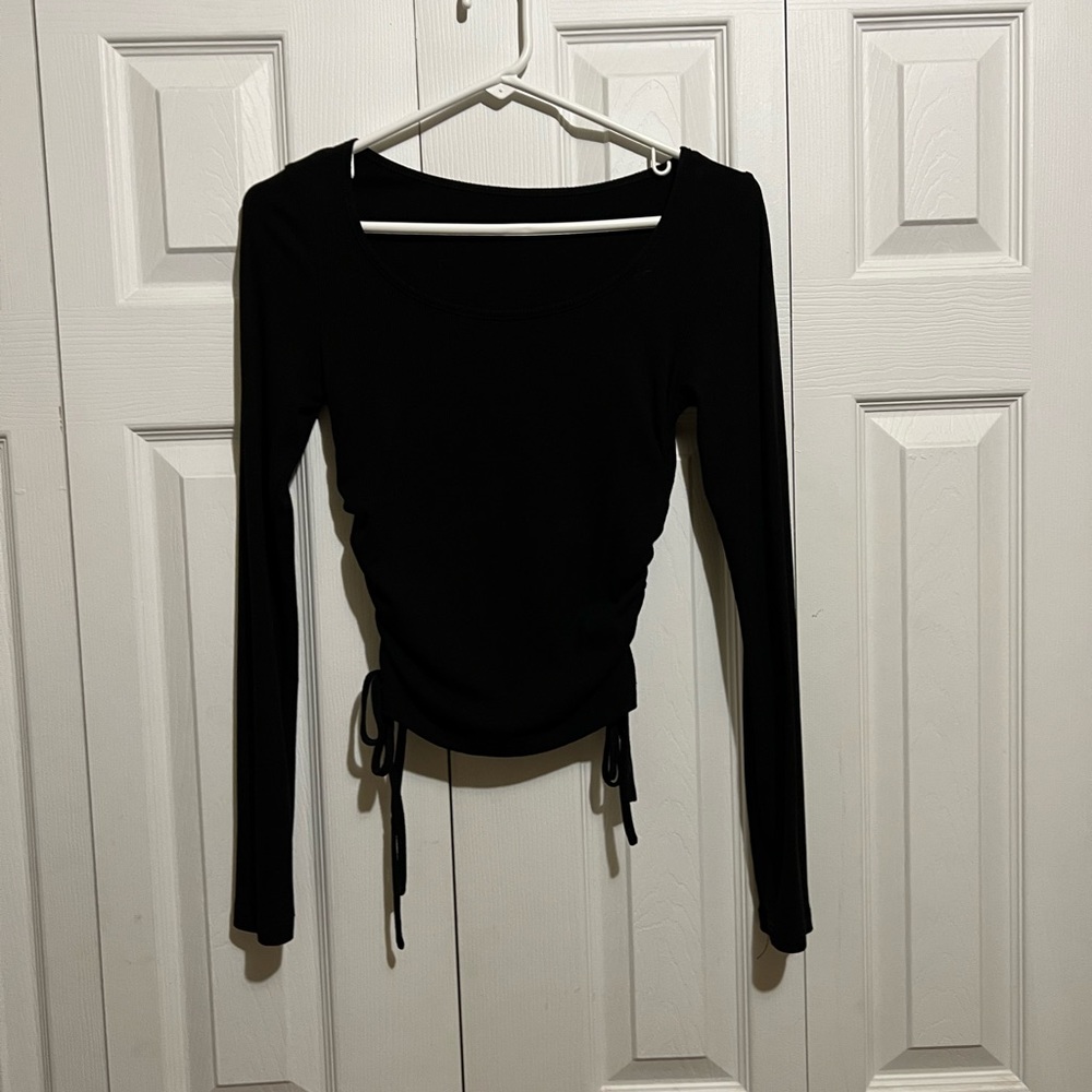 Cropped black long sleeve